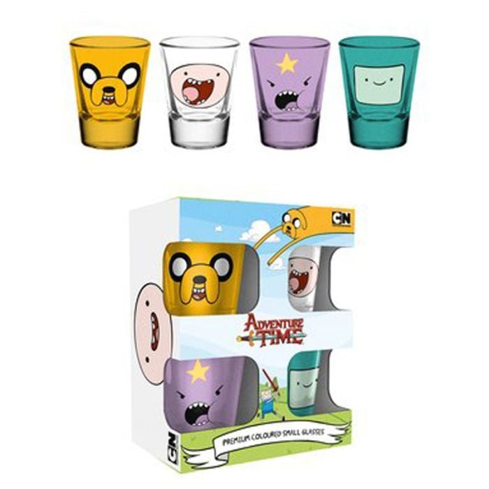 ADVENTURE TIME - Set of 4 shooters - "Finn & Jake"