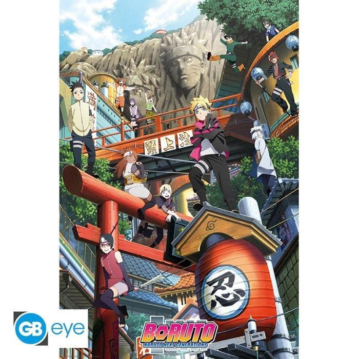 BORUTO - Poster Maxi 91.5x61 - Groupe Konoha