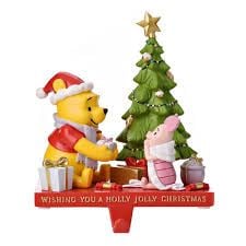 Christmas Stocking Hanger Festive Disney Winnie the Pooh Hook Figure Decoration