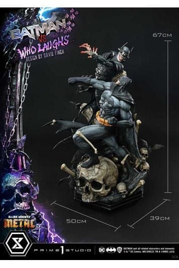 Dark Nights: Metal Ultimate Premium Masterline Series Statue 1/4 Batman VS Batman Who Laughs Deluxe Version 67 cm