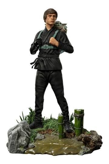 Star Wars Book of Boba Fett Art Scale Statue 1/10 Luke Skywalker & Grogu Training 20 cm