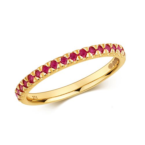 9CT RUBY RING