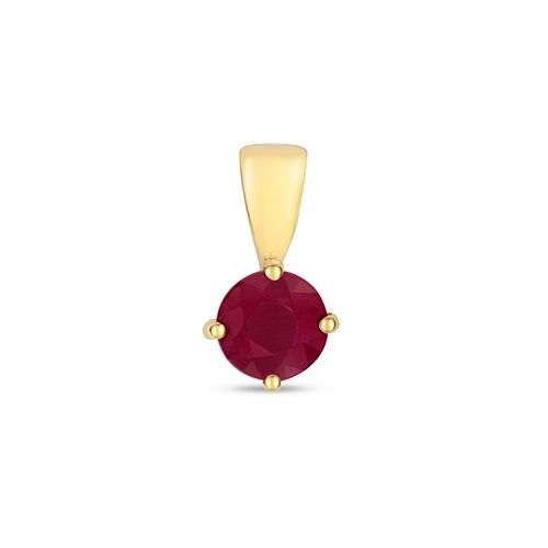 9CT RUBY CLAW SET PENDANT