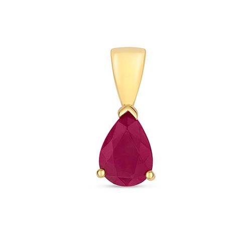 9CT RUBY CLAW SET PENDANT