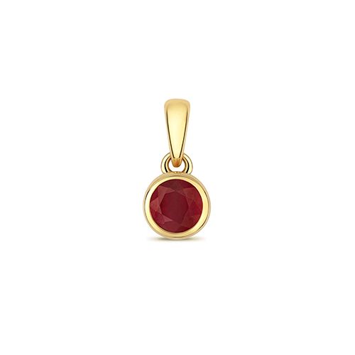 9CT RUBY PENDANT JULY BIRTHSTONE