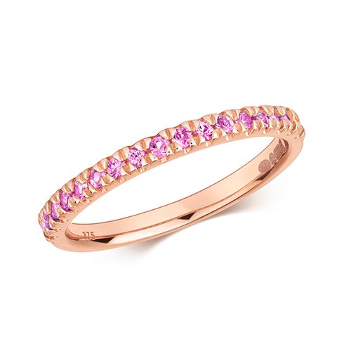9CT PINK SAPPHIRE RING