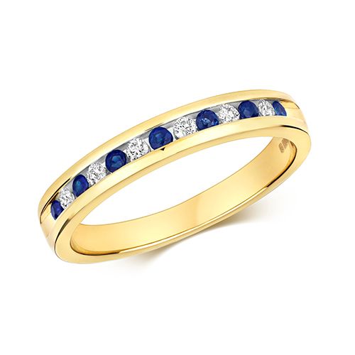 9CT DIAMOND HALF ETERNITY RING