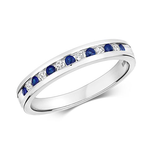 9CT DIAMOND HALF ETERNITY RING