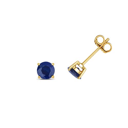 9CT SAPPHIRE CLAW SET STUDS