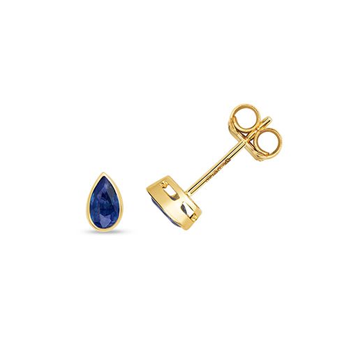 9CT SAPPHIRE RUBOVER STUDS