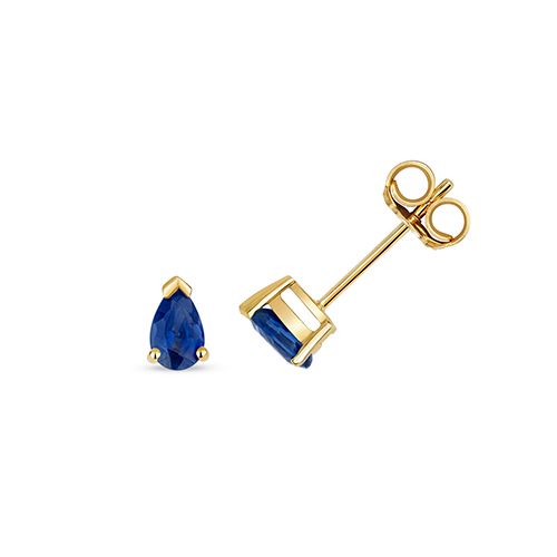 9CT SAPPHIRE CLAW SET STUDS