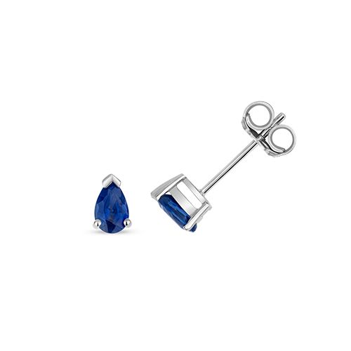 9CT SAPPHIRE CLAW SET STUDS