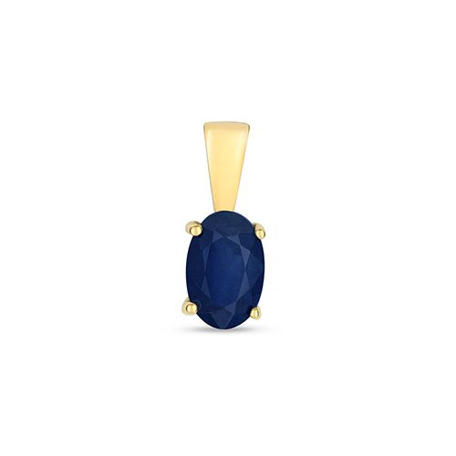 9CT SAPPHIRE CLAW SET PENDANT