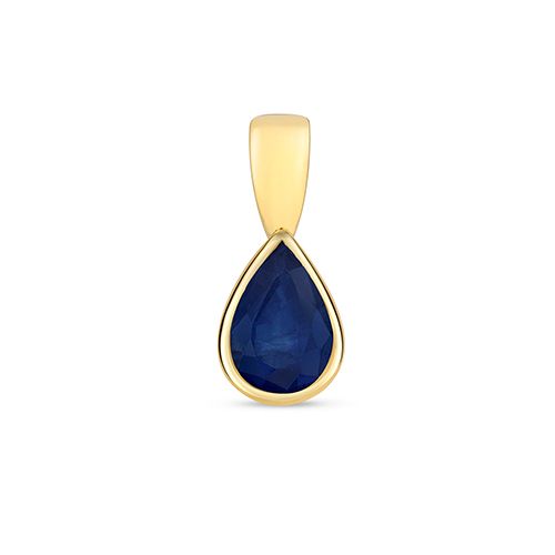 9CT SAPPHIRE RUBOVER PENDANT
