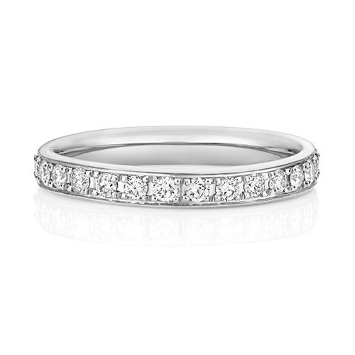 LAB GROWN DIAMOND SET WEDDING RING IN PLATINUM PT 100% GRAIN SET 2.7MM