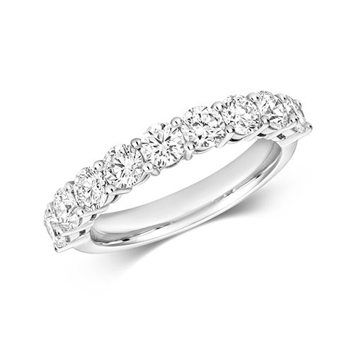 18CT 1.48CT LAB GROWN CLAW SET ETERNITY RING
