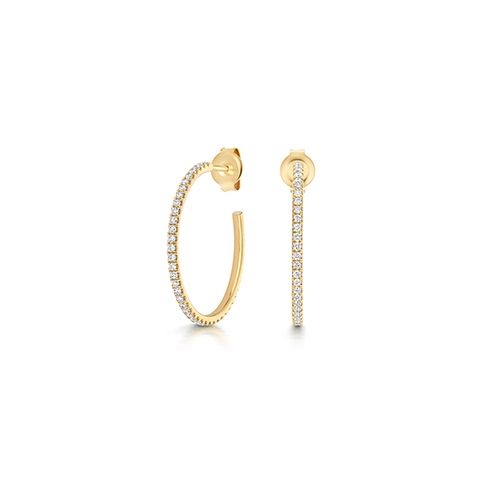 9CT 0.78CT LAB GROWN DIAMOND HOOPS