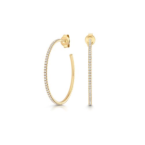 9CT 1.15CT LAB GROWN DIAMOND HOOPS