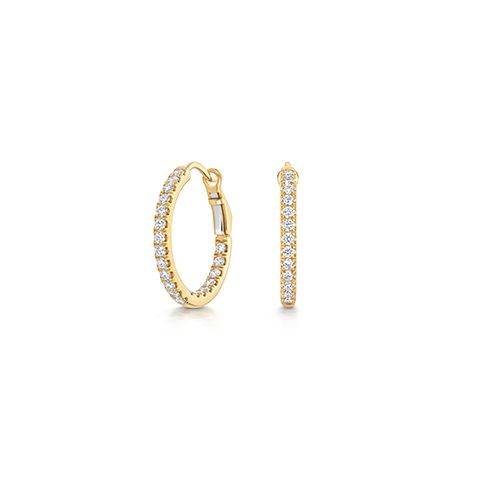 18CT 0.85CT LAB GROWN DIAMOND HOOPS