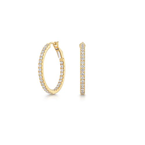 18CT 1.17CT LAB GROWN DIAMOND HOOPS