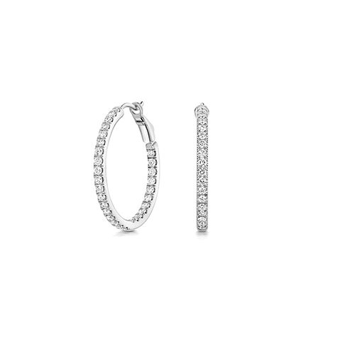 18CT 1.17CT LAB GROWN DIAMOND HOOPS