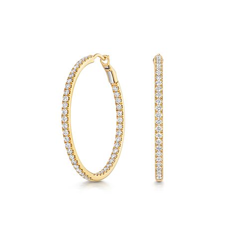 18CT 1.86CT LAB GROWN DIAMOND HOOPS