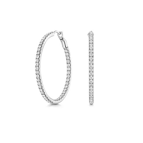 18CT 1.86CT LAB GROWN DIAMOND HOOPS