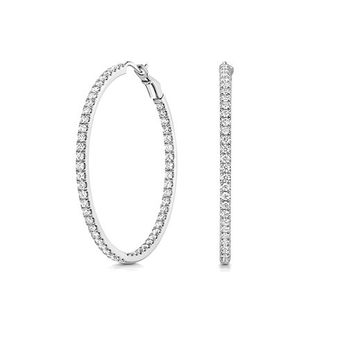 18CT 2.16CT LAB GROWN DIAMOND HOOPS