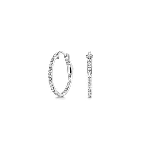 18CT 0.53CT LAB GROWN DIAMOND HOOPS