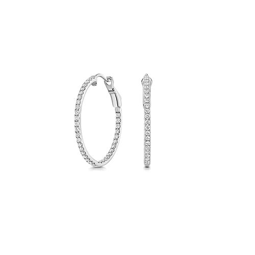 18CT 0.72CT LAB GROWN DIAMOND HOOPS