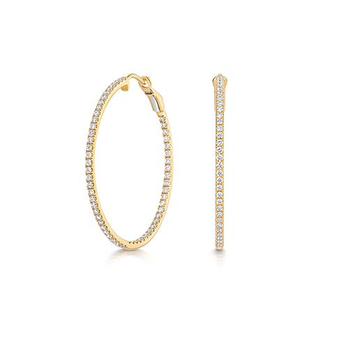 18CT 1.17CT LAB GROWN DIAMOND HOOPS