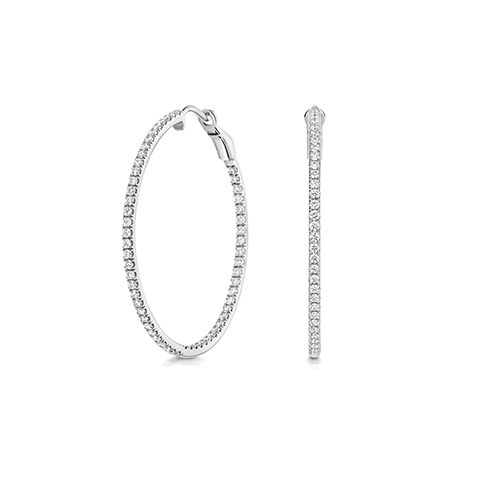 18CT 1.17CT LAB GROWN DIAMOND HOOPS