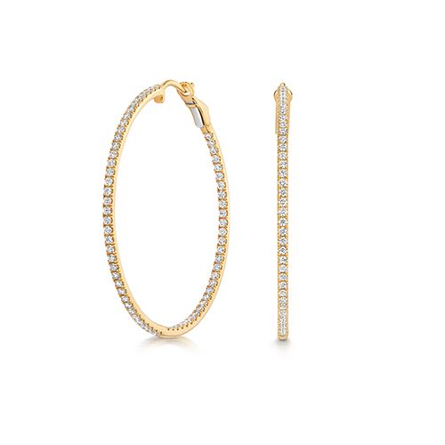 18CT 1.35CT LAB GROWN DIAMOND HOOPS