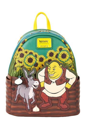 Dreamworks by Loungefly Mini Backpack Shrek & Donkey Sunflower Field