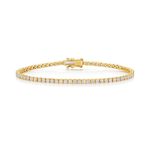 18CT LAB GROWN DIAMOND BRACELET