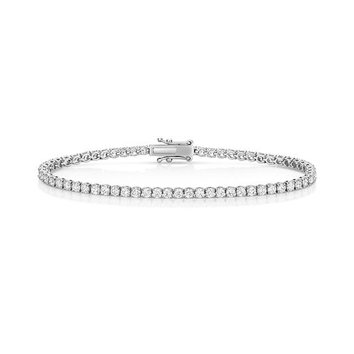 18CT LAB GROWN DIAMOND BRACELET