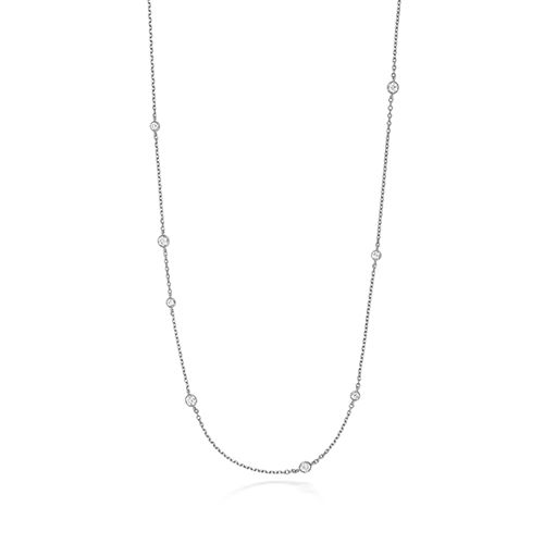 18CT 0.65CT LAB GROWN DIAMOND CHAIN NECKLACE 16/17"