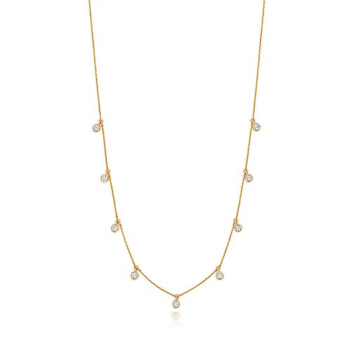 18CT 1.04CT LAB GROWN DIAMOND CHAIN NECKLACE 16/17"