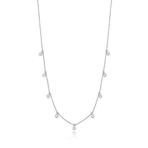 18CT 1.04CT LAB GROWN DIAMOND CHAIN NECKLACE 16/17"