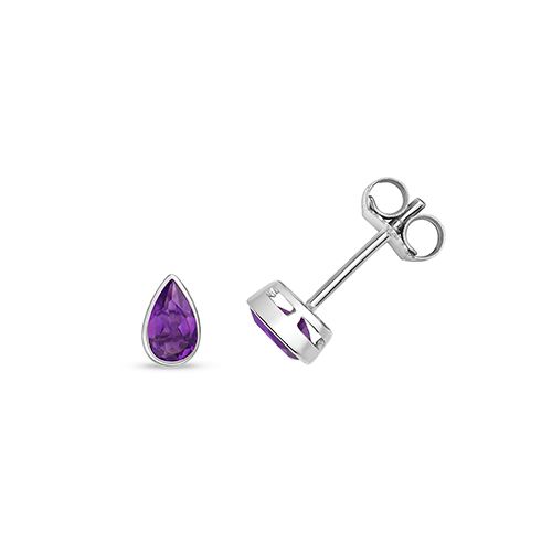 9CT AMETHYST RUBOVER STUDS