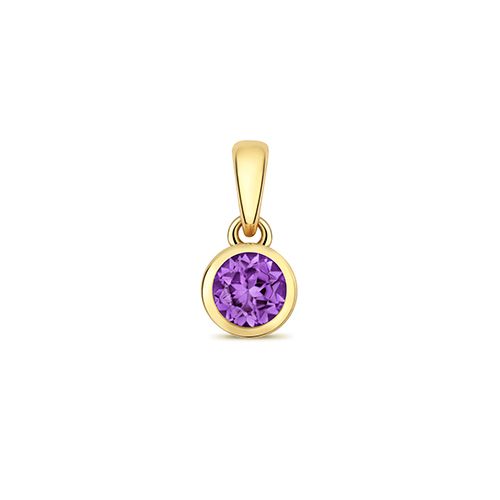 9CT AMETHYST PENDANT FEBRUARY BIRTHSTONE