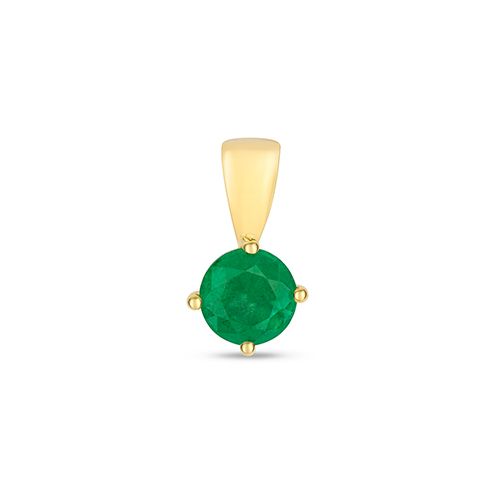 9CT EMERALD CLAW SET PENDANT