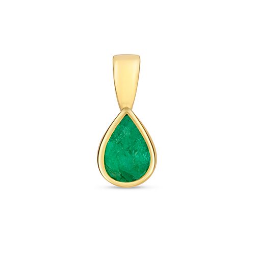 9CT EMERALD RUBOVER PENDANT