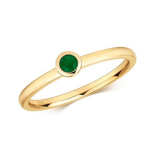 9CT EMERALD RING