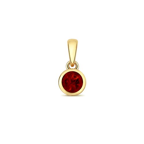 9CT GARNET PENDANT JANUARY BIRTHSTONE