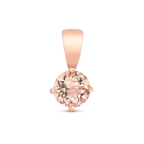 9CT MORGANITE CLAW SET PENDANT