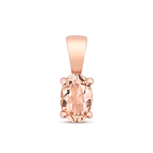 9CT MORGANITE CLAW SET PENDANT