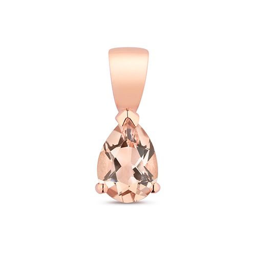 9CT MORGANITE CLAW SET PENDANT