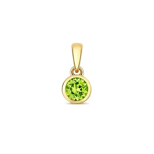 9CT PERIDOT PENDANT AUGUST BIRTHSTONE