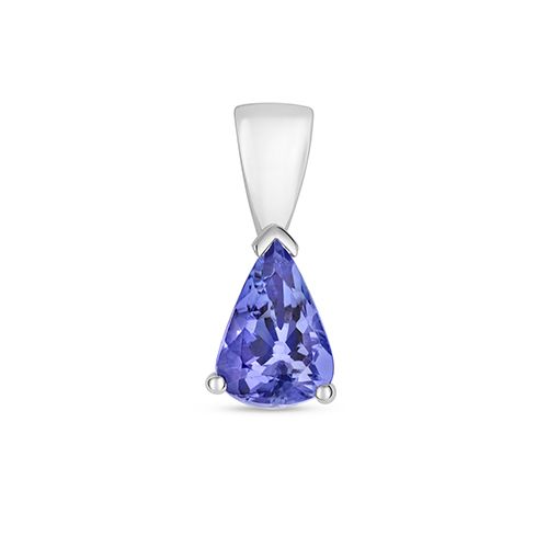 9CT TANZANITE CLAW SET PENDANT